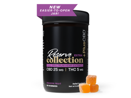 Reserve EXTRA CBD Gummies | 25mg CBD, 5mg THC 60ct